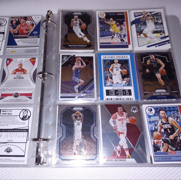 NBA Basketball Cards Binder π NBA Basketball Trading Cards Collection Lot π₯ - Picture 2 of 11